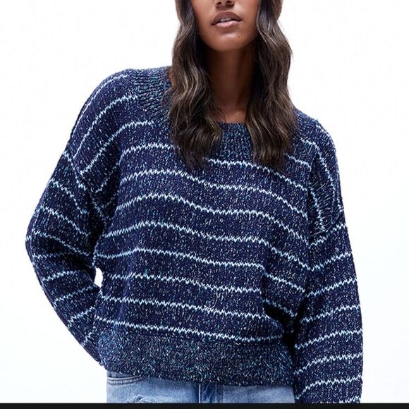 Free People Starlight Oversized Cropped Sweater - Picture 2 of 12